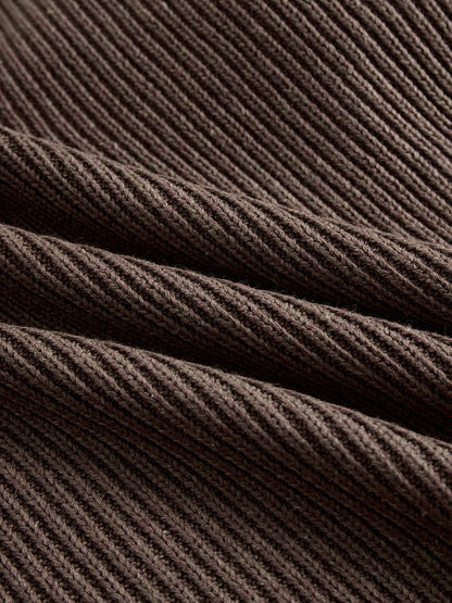 Nina | Sukienka Dzianinowa z Falbankami