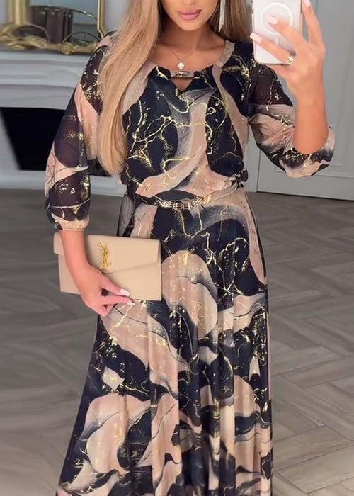 Anne | Stylowa Sukienka z Szyfonu