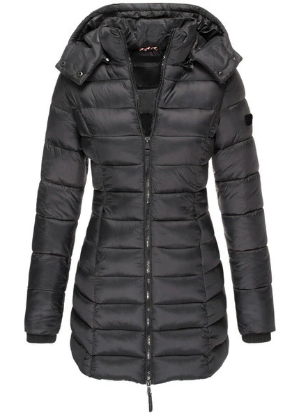 Lauren | Pikowana Kurtka Zimowa – Stylowa Długa Kurtka Damska