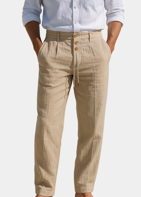 Mirogost | Lekkie lniane Spodnie Na Lato