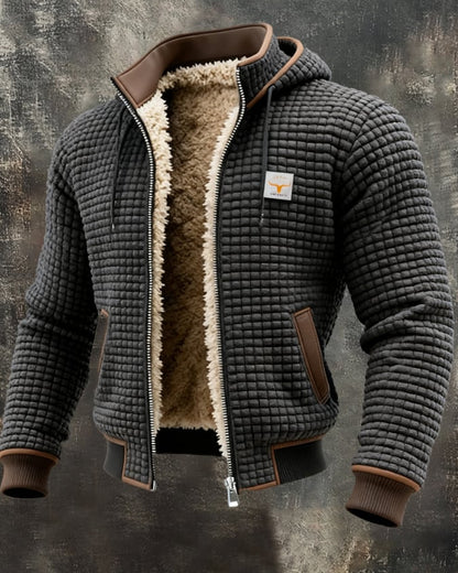 Borys | Elegancki Kurtka Pikowana z Wykończonym Kołnierzem