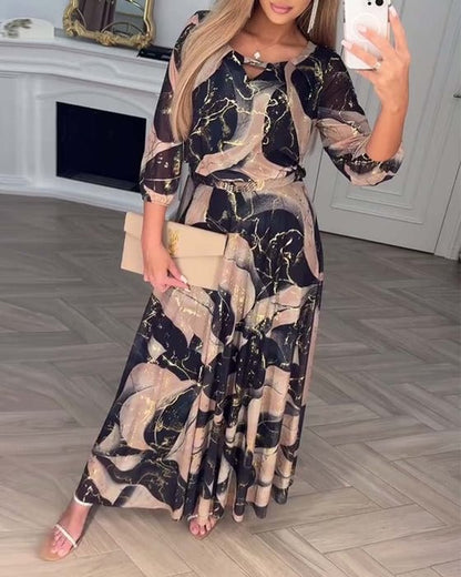 Anne | Stylowa Sukienka z Szyfonu