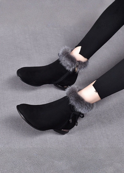 Alexa | Miękkie Skórzane Botki Na Średnim Obcasie – Eleganckie, Wygodne i Idealne Na Jesień i Zimę