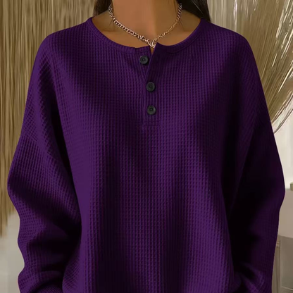 Becca | Luźna Bluzka Wafelkowa