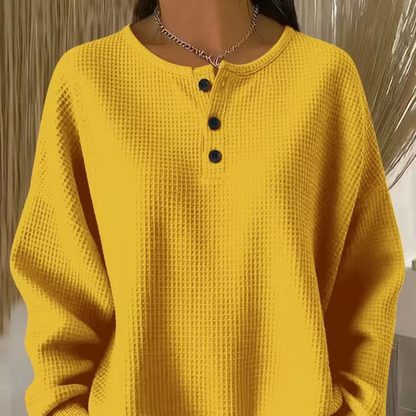 Becca | Luźna Bluzka Wafelkowa