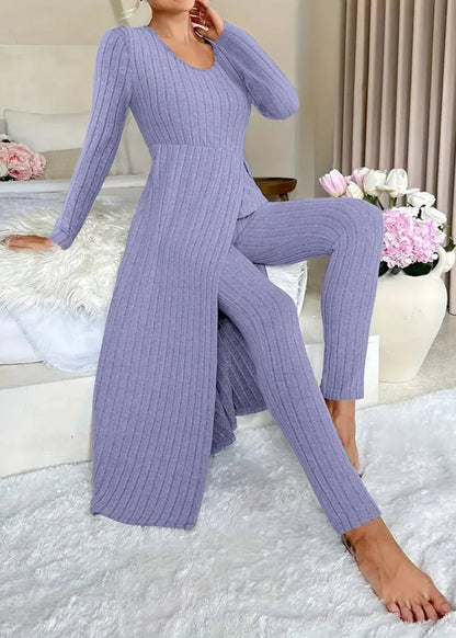 Estefanía | Prążkowany Komplet