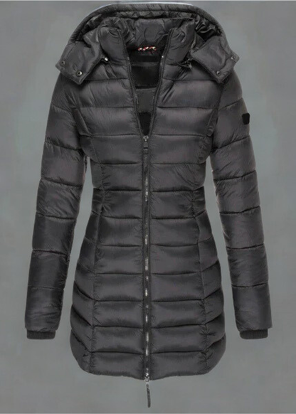 Lauren | Pikowana Kurtka Zimowa – Stylowa Długa Kurtka Damska