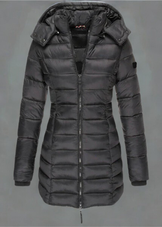 Lauren | Pikowana Kurtka Zimowa – Stylowa Długa Kurtka Damska