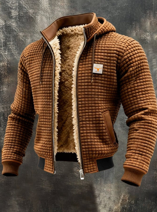 Borys | Elegancki Kurtka Pikowana z Wykończonym Kołnierzem