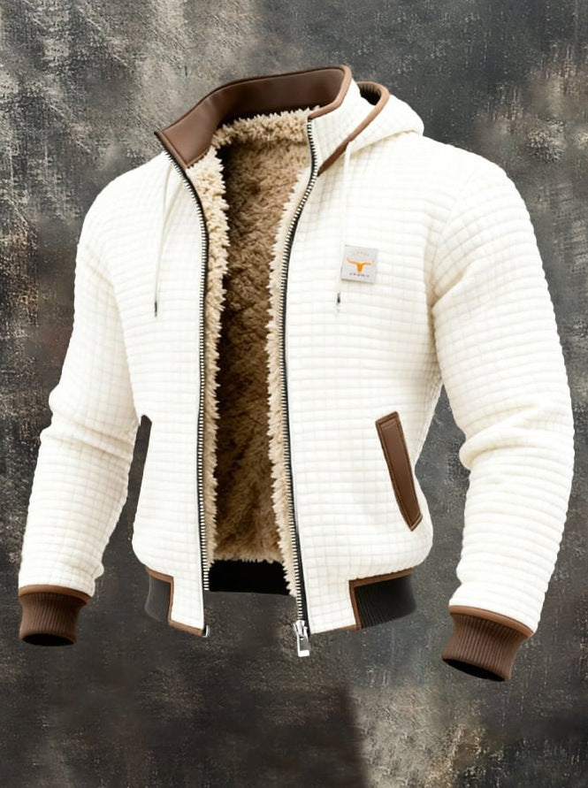 Borys | Elegancki Kurtka Pikowana z Wykończonym Kołnierzem