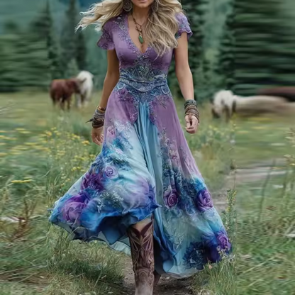 Noraya | Stylowa Sukienka Boho Inspirowana Stylem Vintage