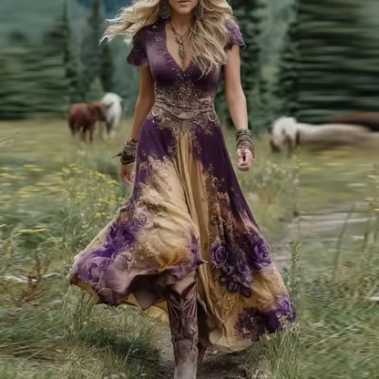 Noraya | Stylowa Sukienka Boho Inspirowana Stylem Vintage