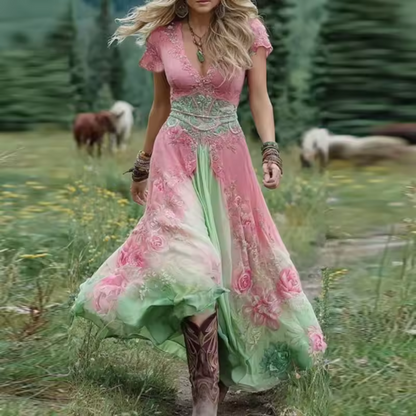 Noraya | Stylowa Sukienka Boho Inspirowana Stylem Vintage