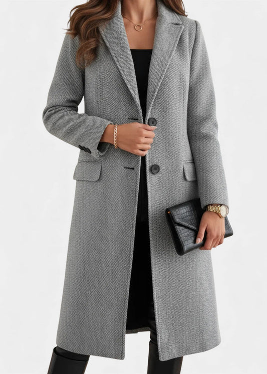 Andayani | Elegancki Długi Płaszcz