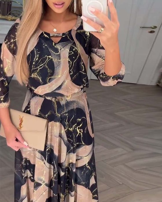 Anne | Stylowa Sukienka z Szyfonu