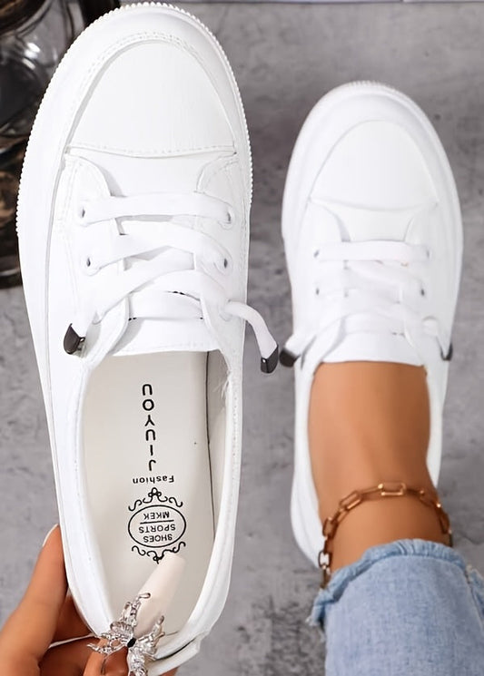 Modge | Damskie Sznurowane Płaskie Buty Ortopedyczne - Oddychająca Miękka Wkładka